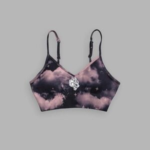 SINGLE WOLF EVERSON SEAMLESS SPORTS BRA in BLACK DESERT SKY